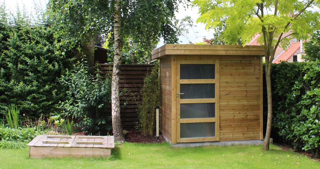 Chalet (abri) de jardin en bois traité CLASSIC-EMBOITEMENT - Gardival