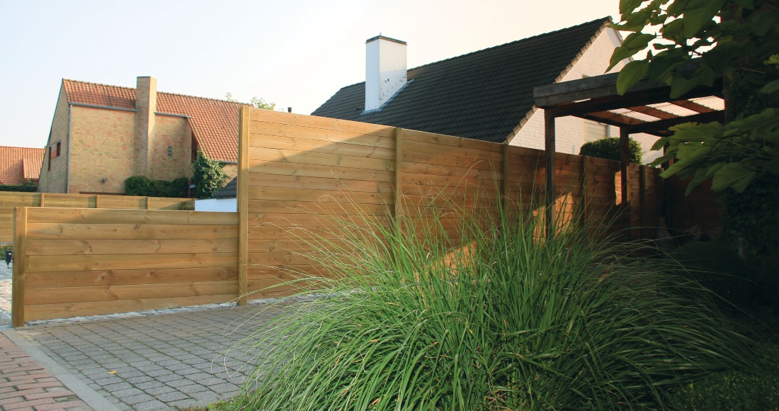 Massief Tuinscherm Noords Hout